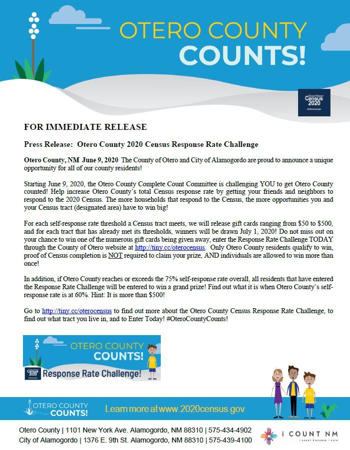 Press Release - Response Rate Challenge - 060920